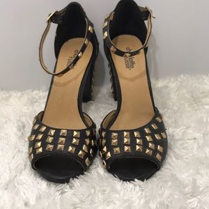 Charlotte Russe size 6 heels with studs.